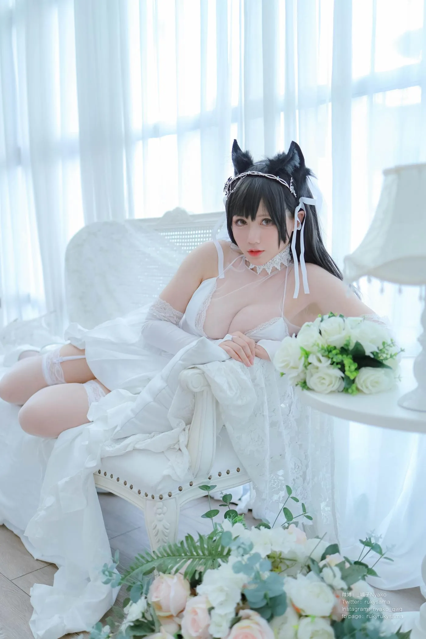 Nyako喵子 – NO.38 爱宕婚纱 [62P]插图6